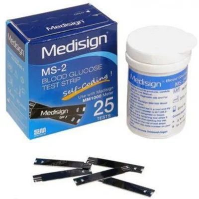 Testjezelf.nu Teststrips Glucosemeter MM1000 Kat En Hond 25 stuks