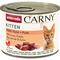 Animonda Carny Kitten - Rund met Kalkoen 12 x 200g Animonda Carny Kitten - Rund met Kalkoen 12 x 200g