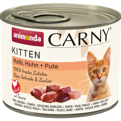 Animonda Carny Kitten - Rund met Kalkoen 12 x 200g