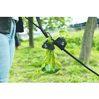 Beeztees Samy silicone poepzak en afvalhouder zwart hond