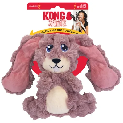 Kong Scrumplez M met piep hondenspeelgoed Konijn