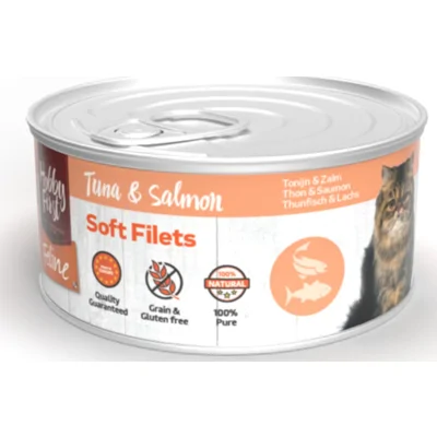 12x HobbyFirst Feline Blik Zachte Filets Tonijn&Zalm 70 gr