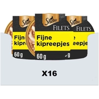 16x Sheba Filets Kattenvoer Natvoer Kipfilet Stukjes in Saus 60 gr product name