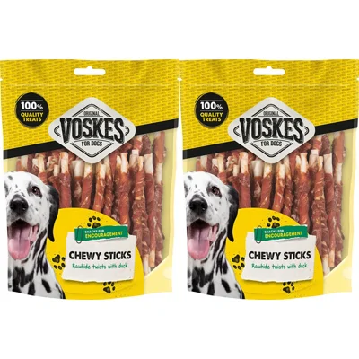 2x Voskes Rawhide Eend Sticks 400 gr