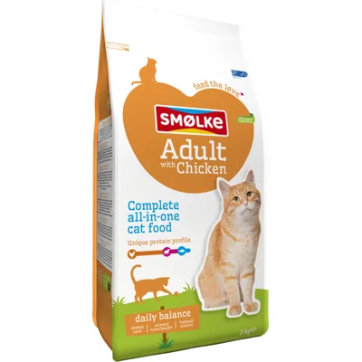 4x Smolke Kattenvoer Adult Kip 2 kg