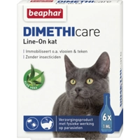6x Beaphar DIMETHIcare Line-On Anti Vlooiendruppels Kat vanaf 1 kg 6 x 1 ml product name