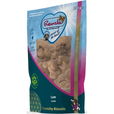 6x Renske Gezonde Beloning Crunchy Hondensnack Lam 200 gr