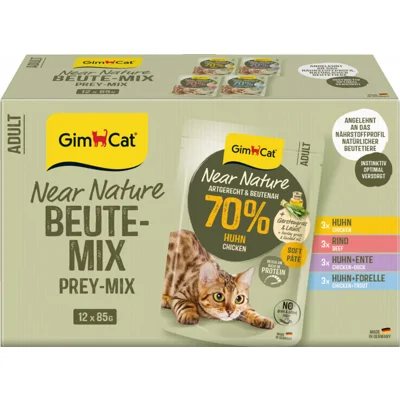 GimCat Kattenvoer Nat Near Nature mix 12 x 85 gr