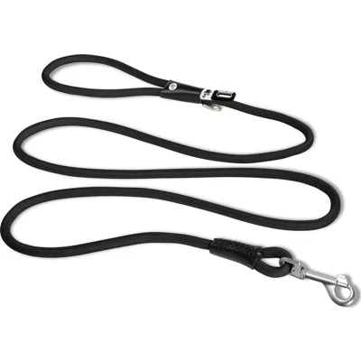 Curli Stretch Comfort Leash - Black - M