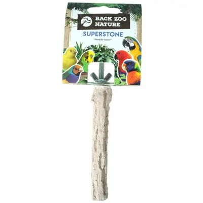 Back Zoo Nature Super Stone Perch - 12 cm x 18 mm -  Small Birds