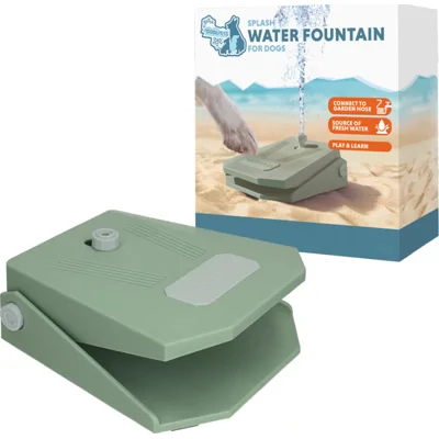 Coolpets Splash Water Fountain - Olijfgroen