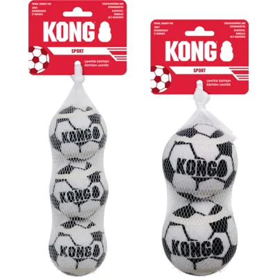 KONG Sport Soccer Ball - M - 3 stuks