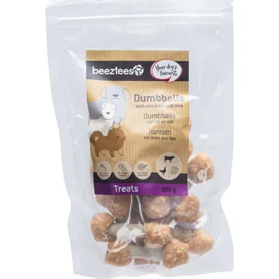 Beeztees Dumbbells met Kip en Rijst - 200 g