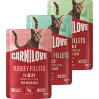 Carnilove Pouch Jelly Cat - Kalkoen verrijkt met Valeriaan - 24 x 85 g Carnilove Pouch Jelly Cat - Kalkoen verrijkt met Valeriaan - 24 x 85 g