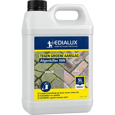 Algenkiller NW Tegen Groene Aanslag - Tegen diverse insecten - Lange nawerking - Genoeg voor 50 m2