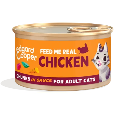 Edgard & Cooper kip kat natvoer blikje 85gr