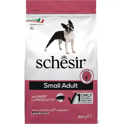 Schesir Small Adult met Ham hondenvoer 800 gram