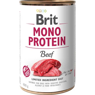 Brit Mono Protein rund natvoer hond 12 x 400 g