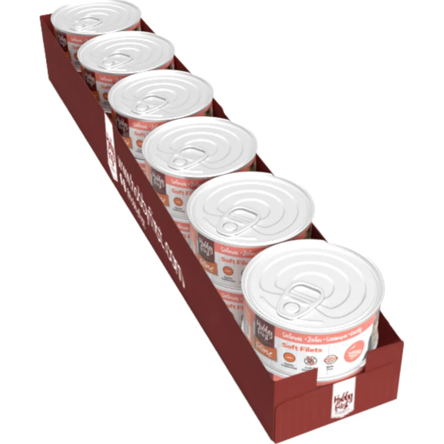 12x HobbyFirst Feline Blik Zachte Filets Zalm 70 gr