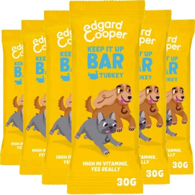 6x Edgard&Cooper Adult Bar Kalkoen 30 gr