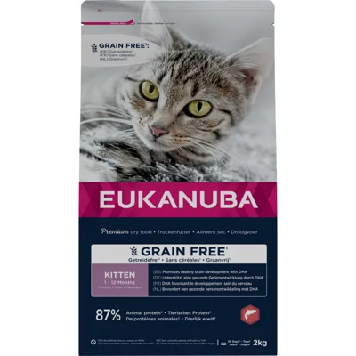 Eukanuba Kitten Graanvrij Kattenvoer Zalm 2 kg