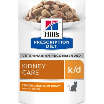 Hill's k/d - Feline maaltijdzakjes kip 24 x 85 gr