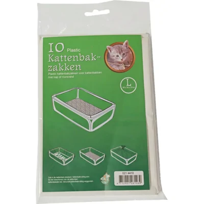 Boon kattenbakzak - Wit - L - 50 x 20 x 37 cm -  10 stuks