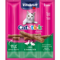 Vitakraft Cat Stick Mini - Eend & Konijn - 8 + 2 gratis