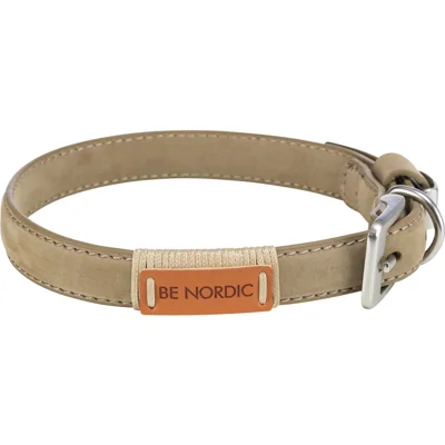 Trixie BE NORDIC Halsband - Leer - S - Zand