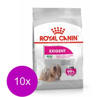 10x Royal Canin Hondenvoer Droog Exigent Mini 1 kg