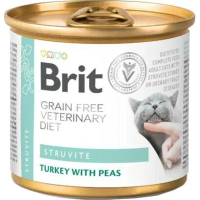 Brit Veterinary Diet Cat - Grain free - Struvite - Blik - 6 x 200 g