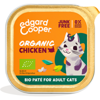 Edgard & Cooper biologisch kip paté kat natvoer kuipjes 16 x 85gr
