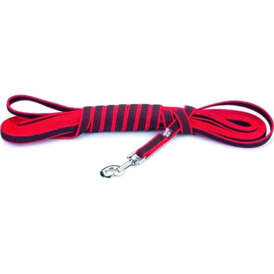 Julius K9 Antislip Lijn+Handvat Rood 10m