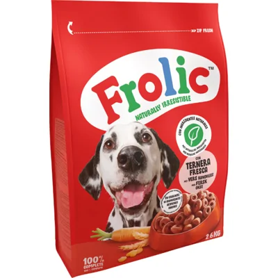Frolic met rund hondenvoer 2 x 2,6 kg