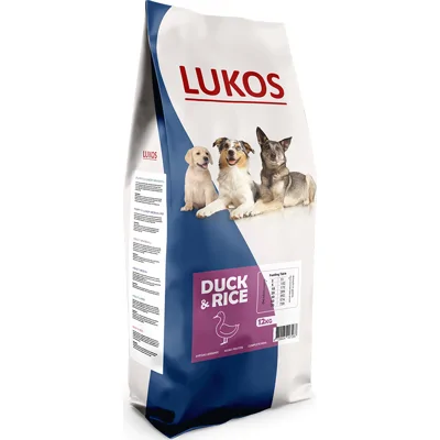 Lukos Adult met eend - premium hondenvoer 2 x 12 kg