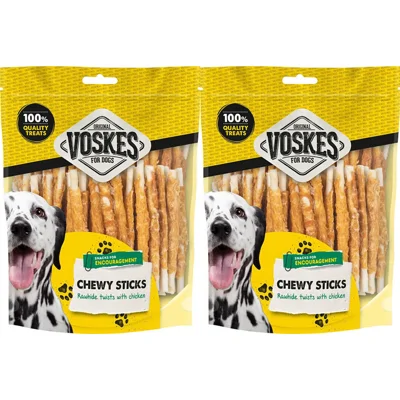 2x Voskes Rawhide Kip Sticks 400 gr