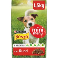 3x Bonzo Droogvoer Mini Menu Rund 1,5 kg