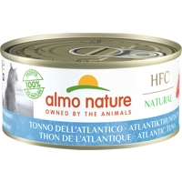 48x Almo Nature HFC Natural Kattenvoer Nat Blik Atlantische Tonijn 150 gr