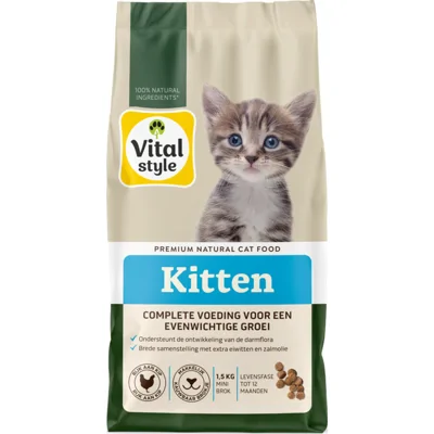 Vitalstyle Kitten Kattenvoer 1,5 kg