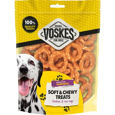 Voskes Hondensnack Ringen Kip&Rijst 400 gr