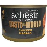 8x Schesir Taste The World Hond Kip Masala 150 gr
