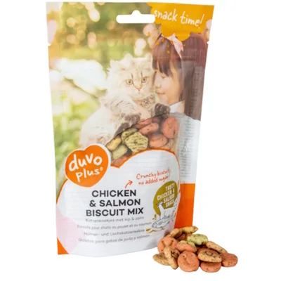 Duvo+ Biscuits - Kip- en zalm mix - 50 gram