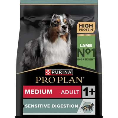 Purina Pro Plan Dog - Medium Adult - Sensitive Digestion - Lam - 2 x 3 kg
