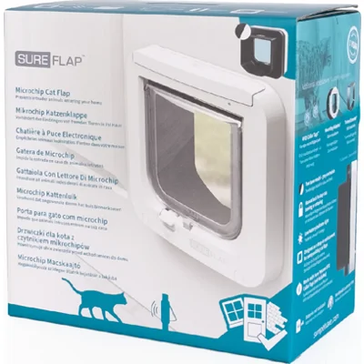 SureFlap Microchip Kattenluik - Grijs/wit