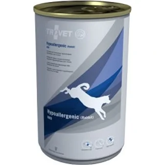 TROVET Hypoallergenic RRD (Rabbit) Hond - 12 x 400 gr blikken