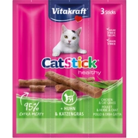 Vitakraft Cat Stick Mini - Kip & Kattengras - 3 stuks