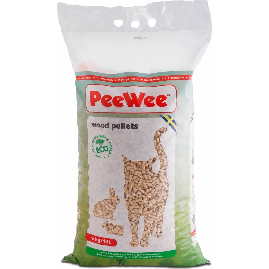 PeeWee Houtkorrels - 9 kg (14 liter)
