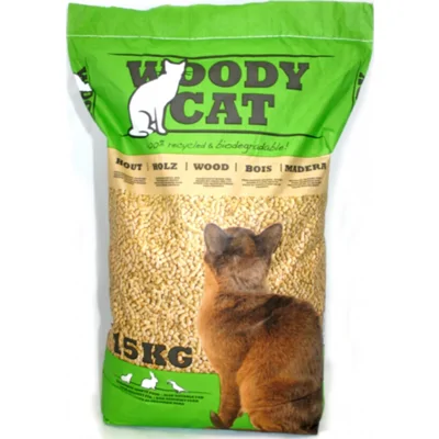 Woody Cat Houtkorrel 25 liter