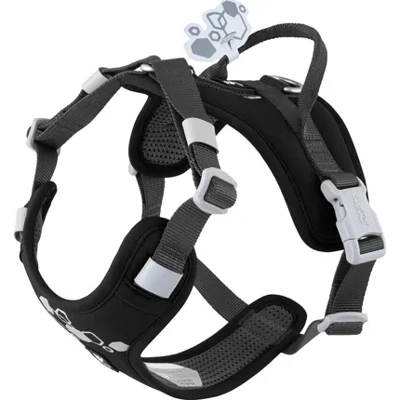 Hurtta Weekend Warrior Eco Harness 2 - Raven - 45-60 cm