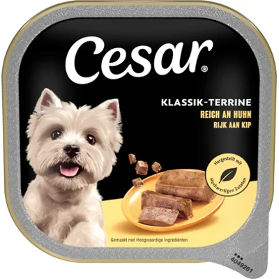 Cesar Hondenvoer Nat Classic Terrine Kip 300 gr